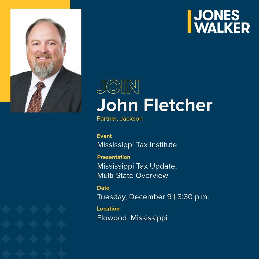 Fletcher Presents at Mississippi Tax Institute